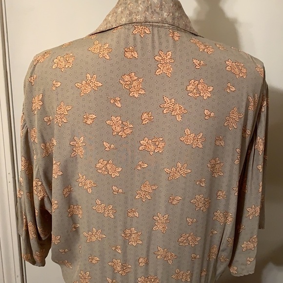 Dress To Kill Vintage Floral Maxi Cottagecore Button Down Dress by Jane Mohr - Picture 5 of 13